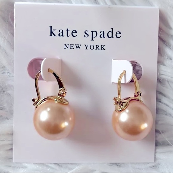 Kate Spade ♠️ New York ✨ Shine on pearl drop earrings - Picture 2 of 5